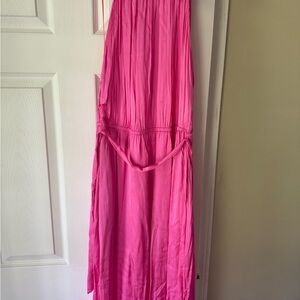 Lucy Paris Fuchsia Midi Dress